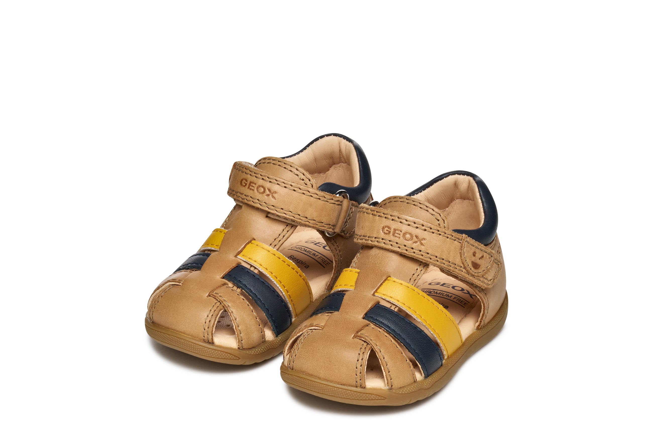 Geox παιδικά ανατομικά πέδιλα για αγόρια MACCHIA-WHISKY/NAVY B254VA 0CL78 CT6F4