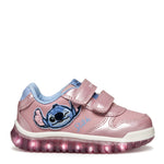 Geox παιδικά ανατομικά sneakers με φωτάκια για κορίτσι Lightyloo Stitch B5661B 000NF C8207