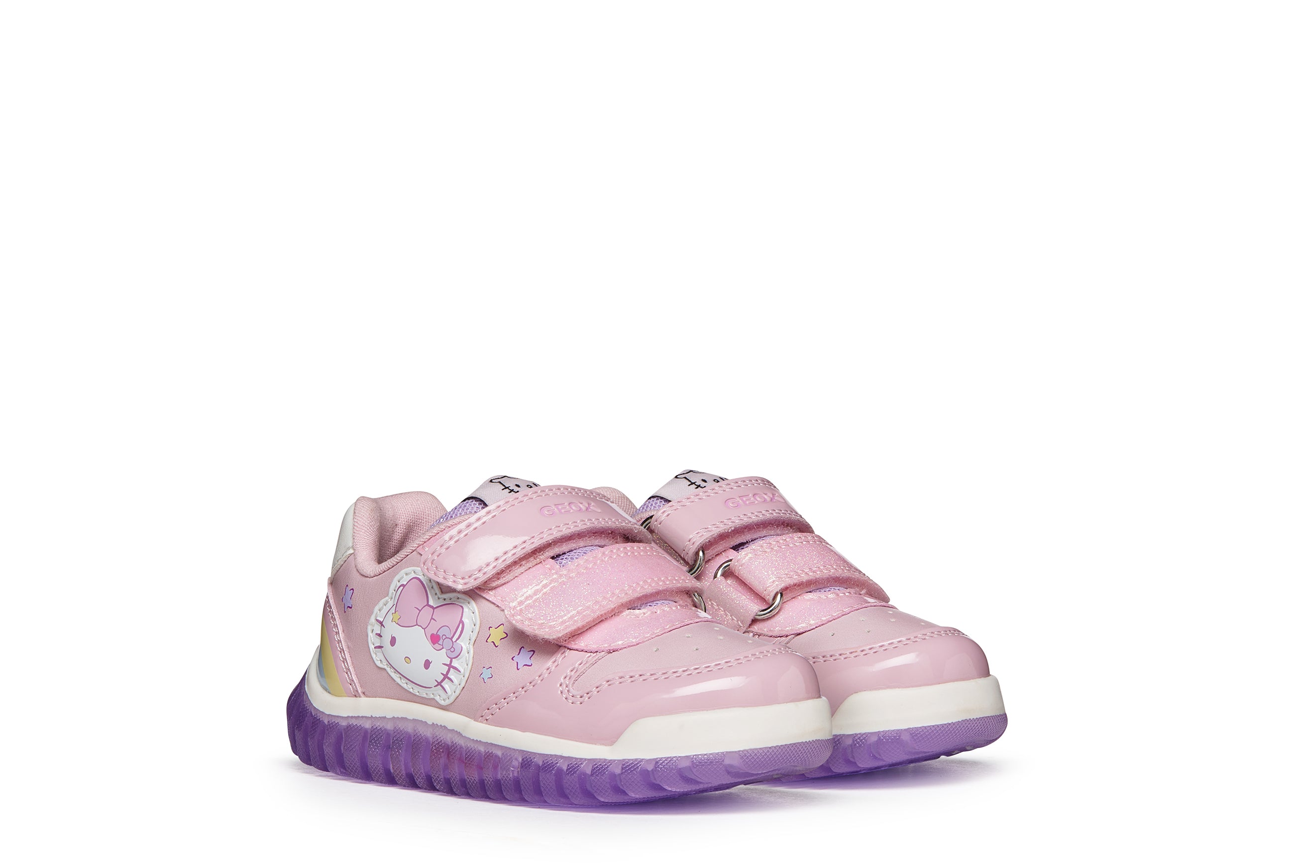 Geox παιδικά ανατομικά sneakers Hello Kitty B Lightloo B6661B 05402 C8004