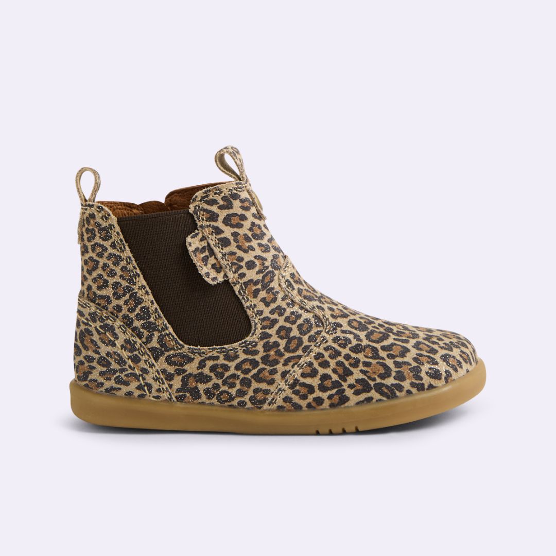 Bobux παιδικά δερμάτινα ανατομικά μποτάκια iWalk Jodhpur Leopard Shimmer BQ10013AMFLE230 630931