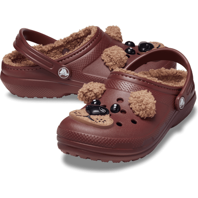 Crocs Clogs χειμερινά παντοφλάκια για αγόρι/κορίτσι Classic Lined I am brown bear 210019-2FL