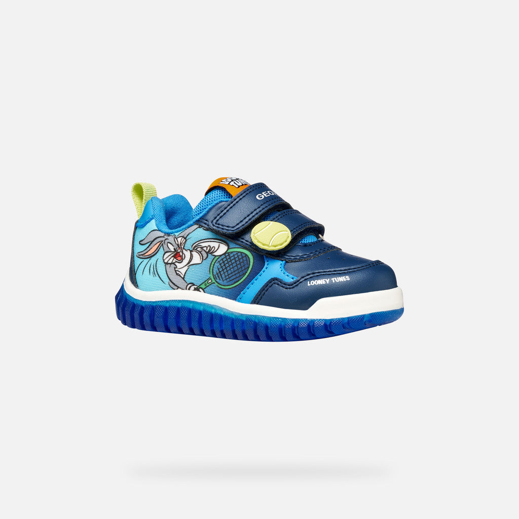 Geox παιδικά ανατομικά sneakers με φωτάκια για αγόρια B655ZB 05411 CB44D LIGHTYLOO
