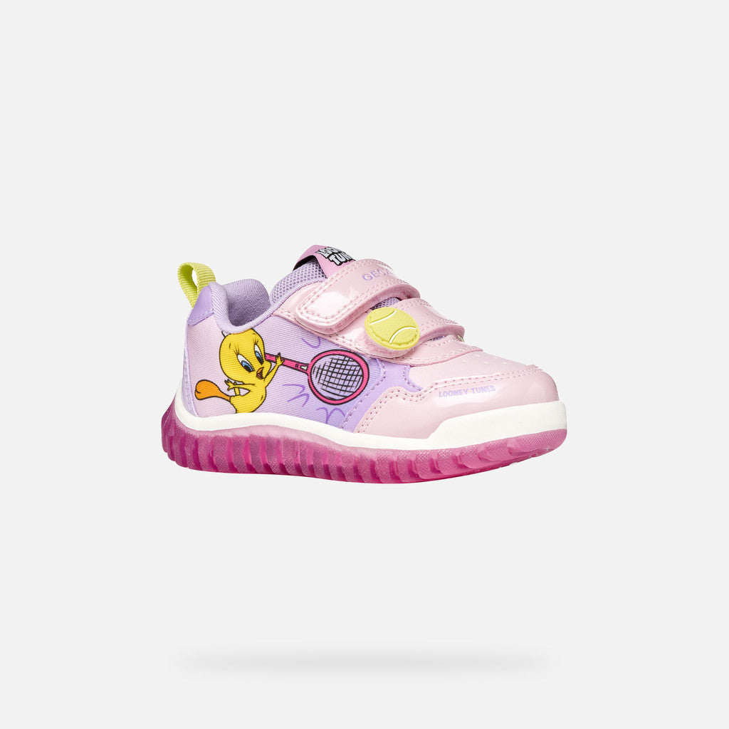 Geox παιδικά ανατομικά sneakers με φωτάκια για κορίτσι B6561B 0HH11 C8020 LIGHTYLOO