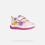 Geox παιδικά ανατομικά sneakers με φωτάκια για κορίτσι B6561B 0HH11 C8020 LIGHTYLOO