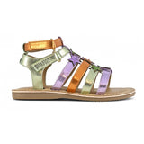 Colors Of California δερμάτινα πέδιλα για κορίτσια Multicolor HC.VIK08 L Sandals with glittered stars