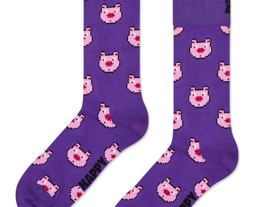 Happy Socks πολύχρωμες unisex κάλτσες Pig Sock P003167 (36-40)