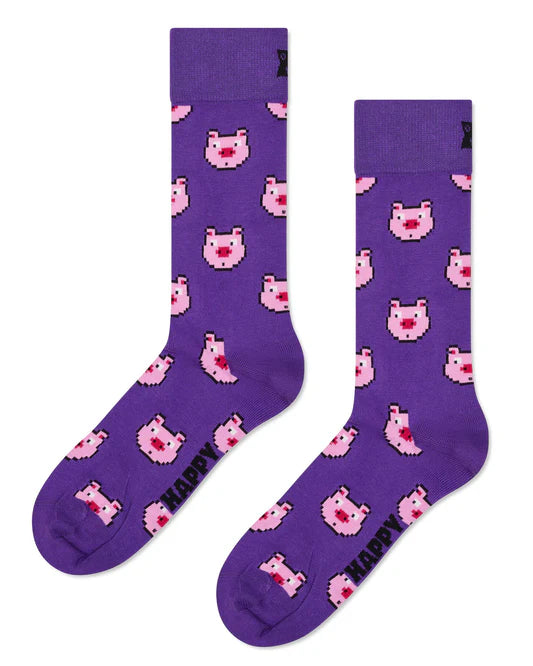 Happy Socks πολύχρωμες unisex κάλτσες Pig Sock P003167 (36-40)