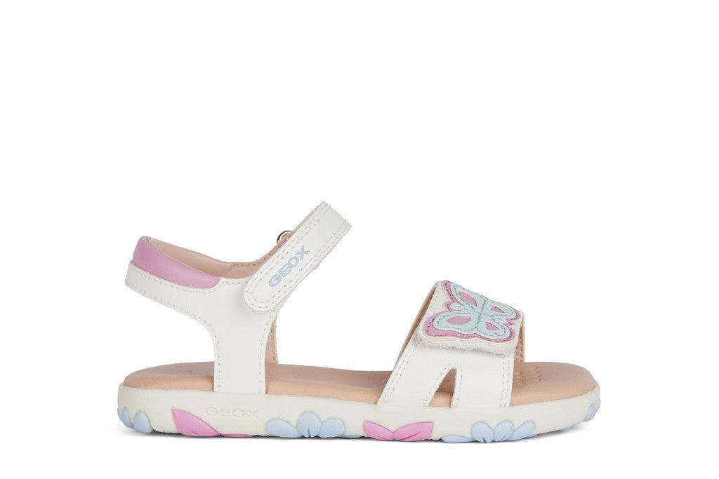 Geox ανατομικά πέδιλα Haiti Girl Λευκά J458ZA 000BC C1364 White/Dk Pink