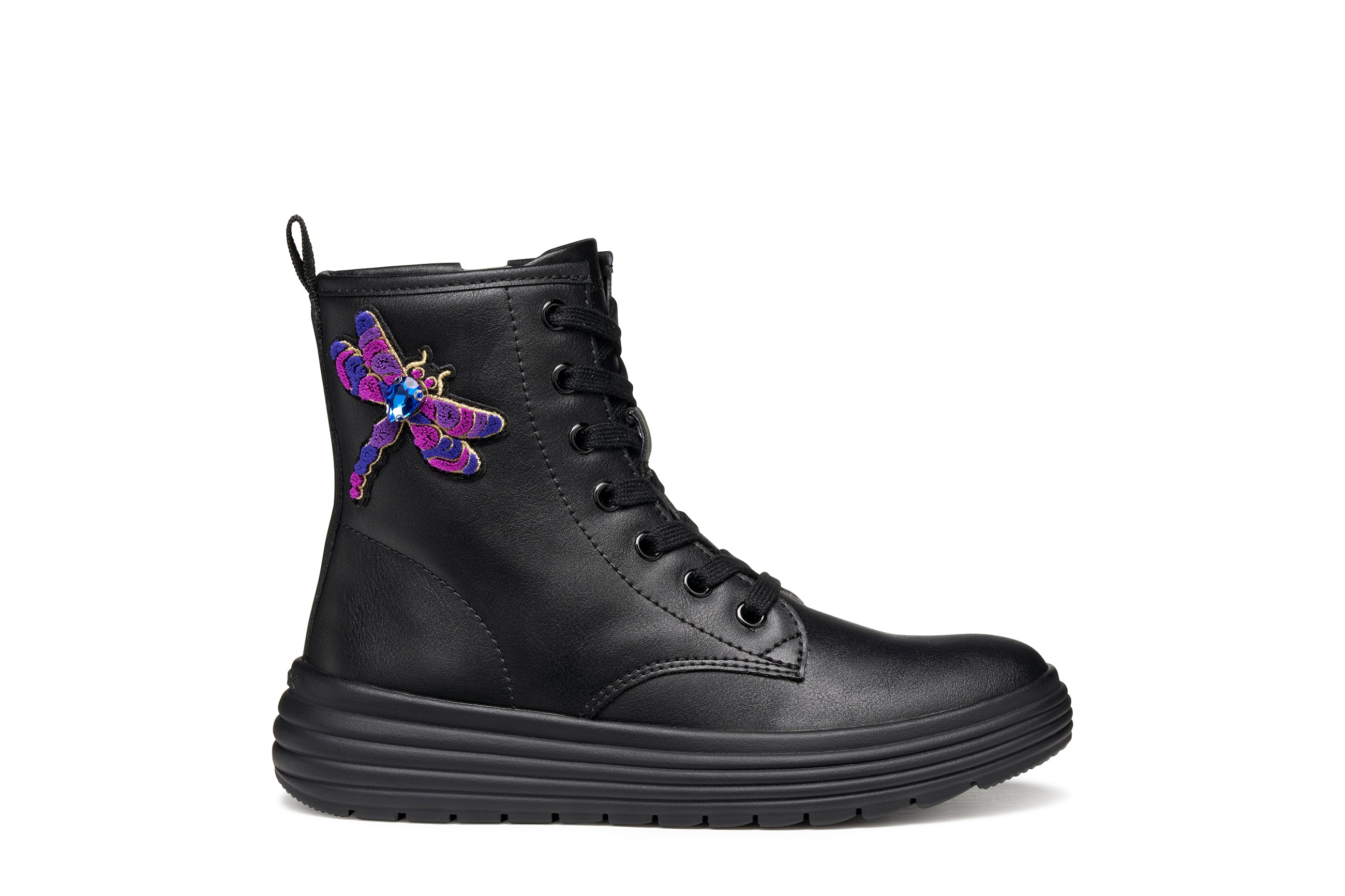 Geox παιδικά ανατομικά μποτάκια για κορίτσι Μαύρα J46ETD 000BC C9997 J PHAOLAE G