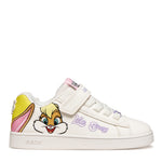 Geox παιδικά ανατομικά sneakers Lola Bunny για κορίτσια Λευκό J65LRH 05411 C0592