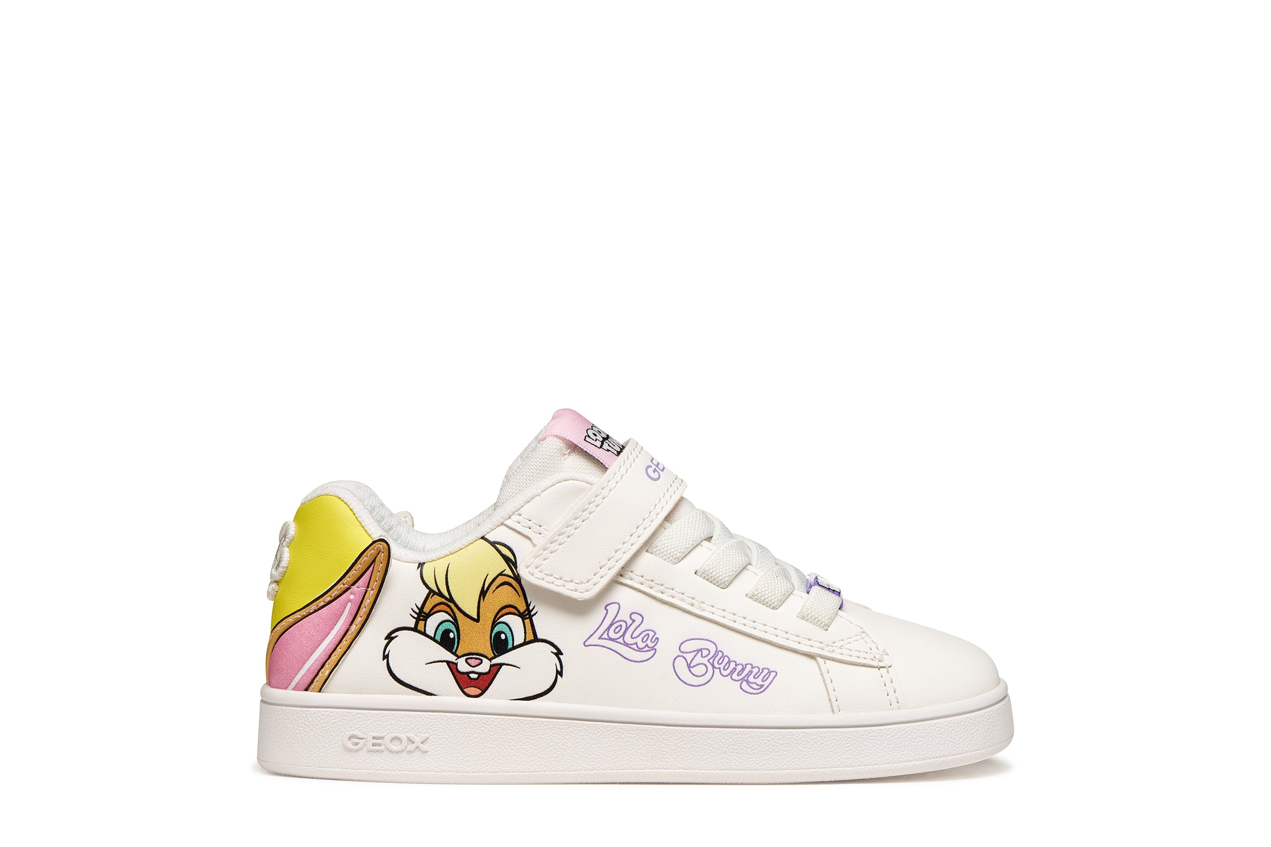 Geox παιδικά ανατομικά sneakers Lola Bunny για κορίτσια Λευκό J65LRH 05411 C0592