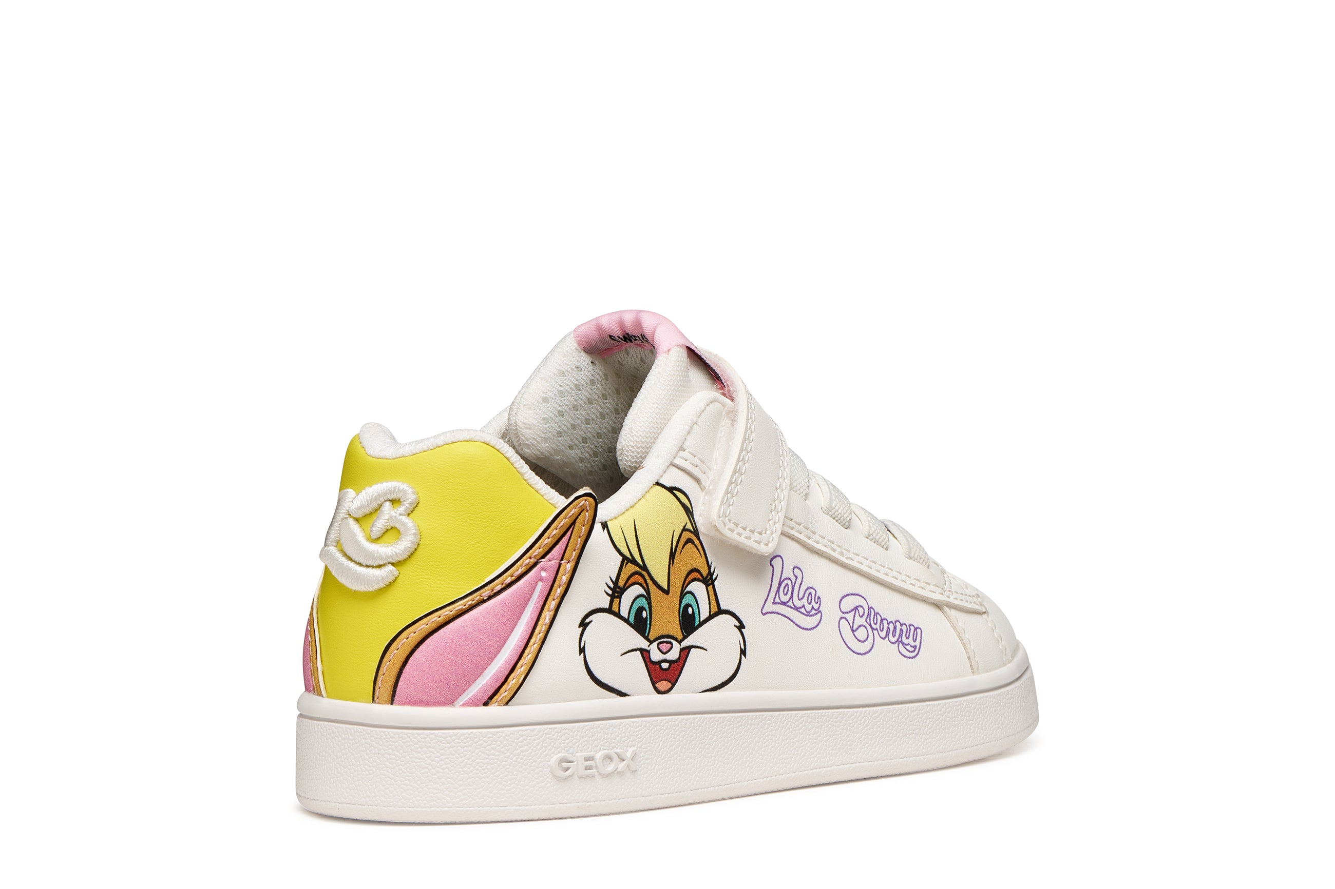Geox παιδικά ανατομικά sneakers Lola Bunny για κορίτσια Λευκό J65LRH 05411 C0592