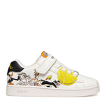 Geox παιδικά ανατομικά sneakers για αγόρια Looney Tunes Λευκό J65LSE 054FU C0404