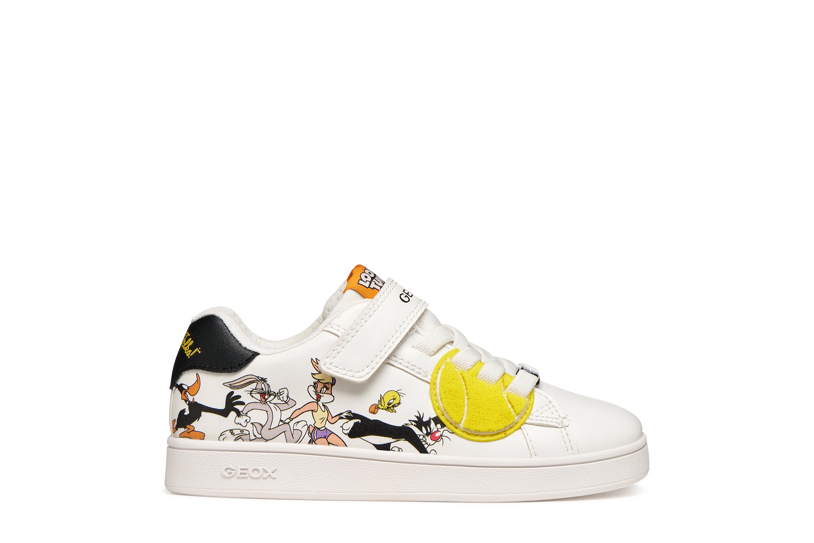Geox παιδικά ανατομικά sneakers για αγόρια Looney Tunes Λευκό J65LSE 054FU C0404