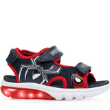 Geox παιδικά ανατομικά πέδιλα για αγόρια Spiderman ciberdron J65MXB 014CE C0735