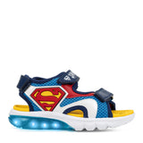 Geox παιδικά ανατομικά πέδιλα Superman για αγόρια J65MXC 01454 C4320