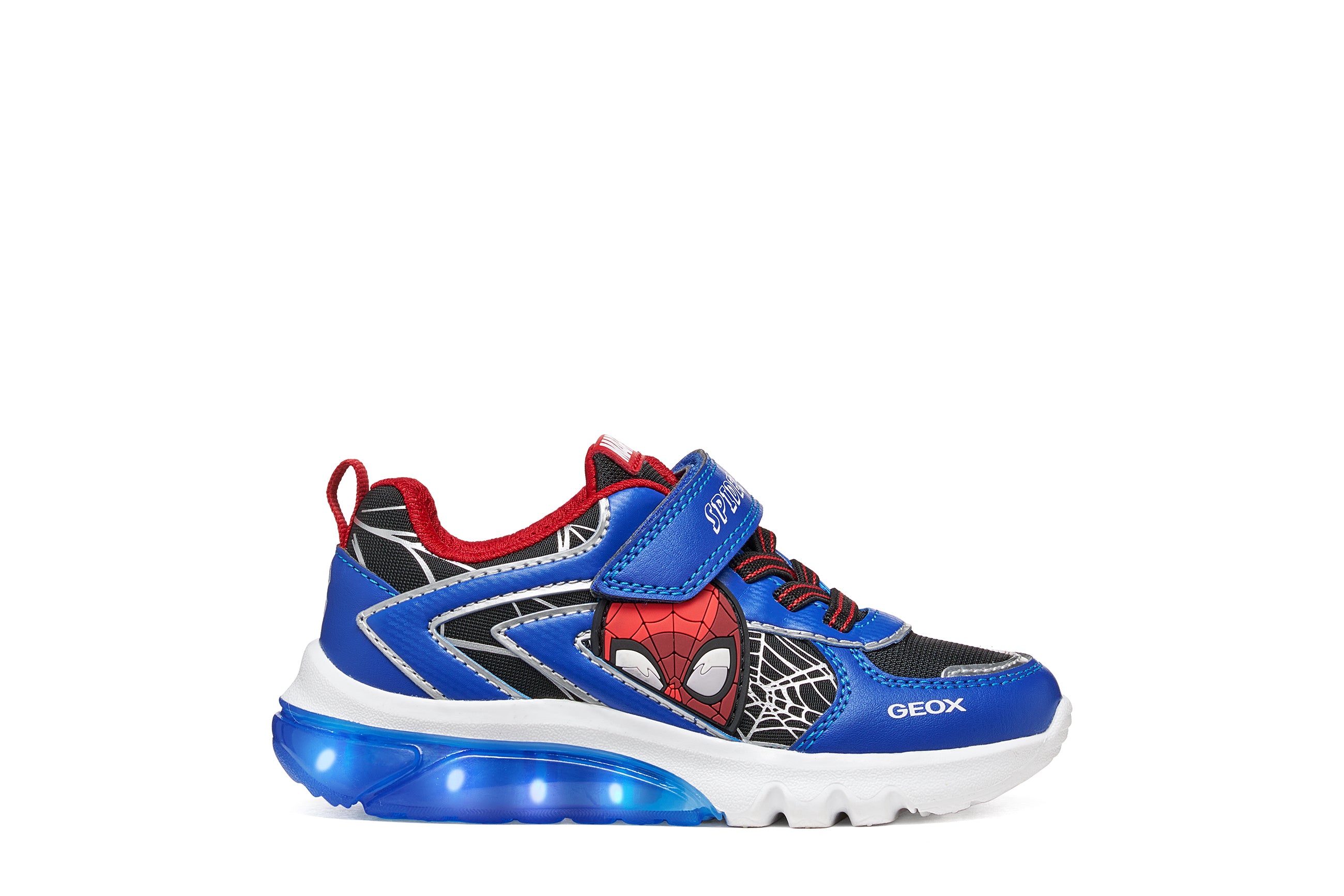 Geox Spiderman παιδικά ανατομικά αθλητικά παπούτσια για αγόρι J Ciberdron J66LBK 01454 C0245