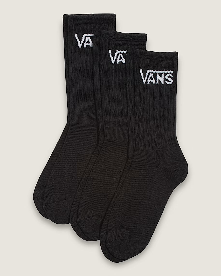 Vans Classic Crew ROX BLACK - κάλτσες 3 ζεύγη VN000Q1PBLK1 Μαύρες