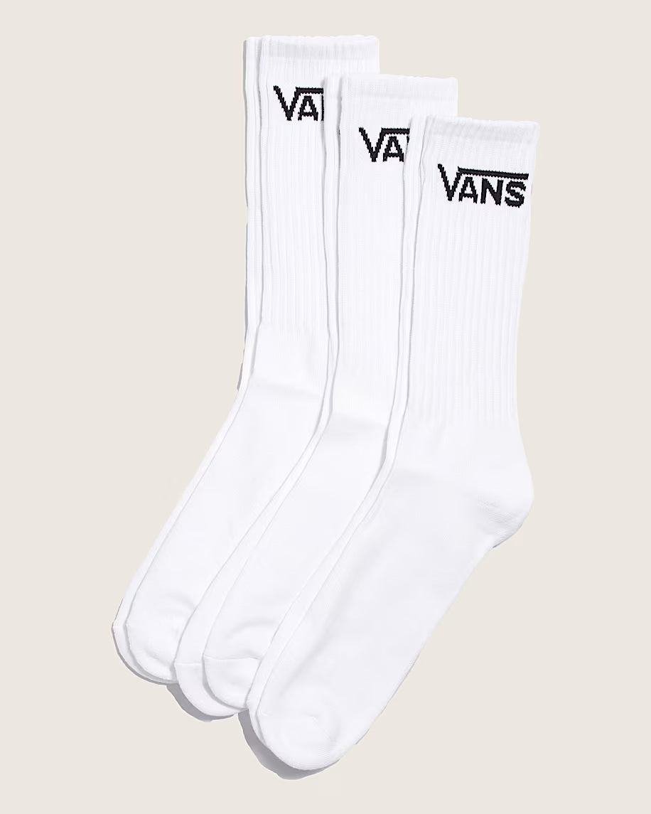 Vans Classic Crew ROX BLACK - κάλτσες 3 ζεύγη  VN000Q1PWHT1 Λευκές