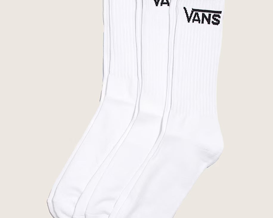 Vans Classic Crew ROX BLACK - κάλτσες 3 ζεύγη  VN000Q1PWHT1 Λευκές