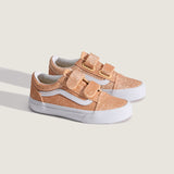 Vans Old Skool V παιδικά sneakers για κορίτσια VN000CYAFNL1 GLITTER Apricot Glow