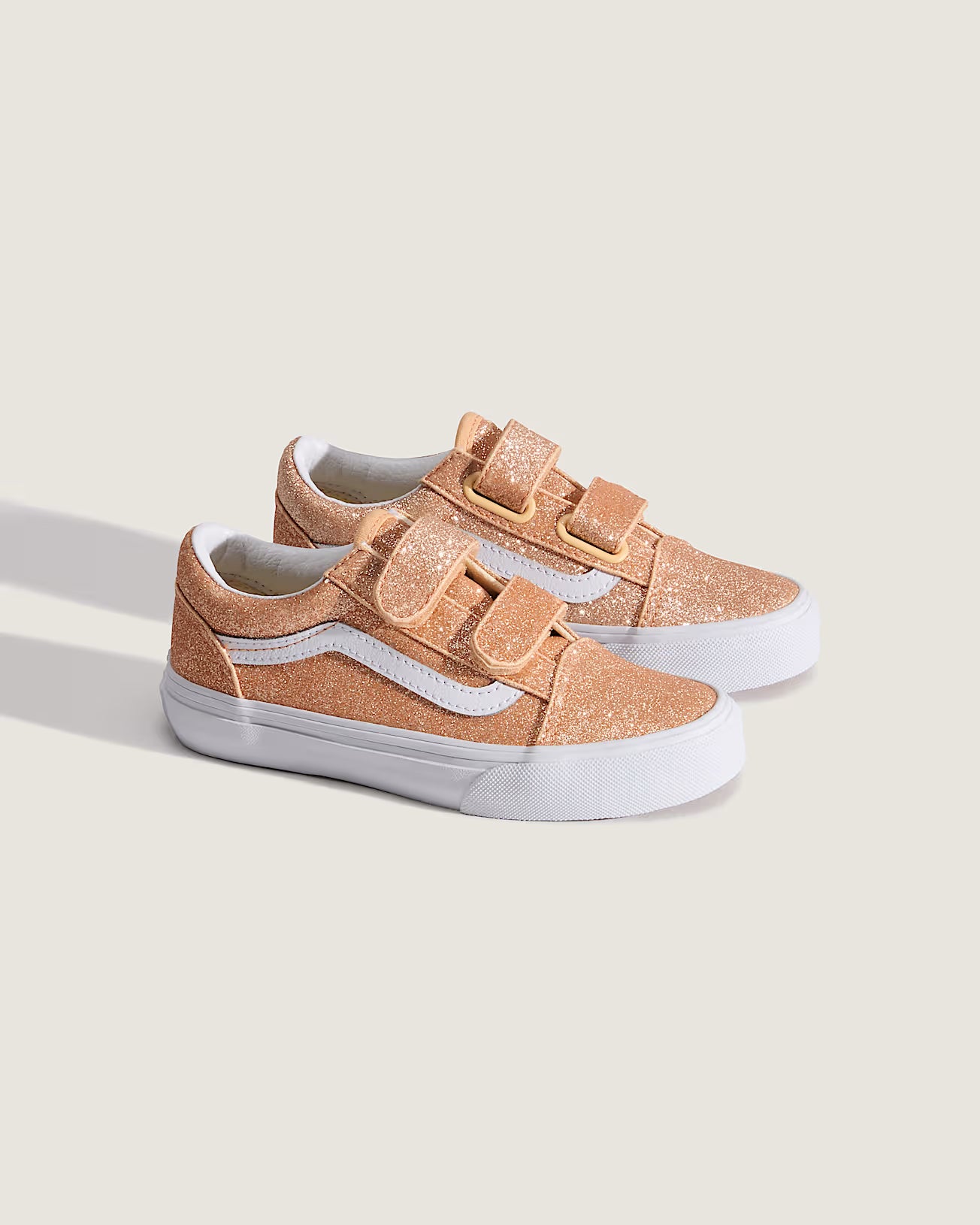 Vans Old Skool V παιδικά sneakers για κορίτσια VN000CYAFNL1 GLITTER Apricot Glow