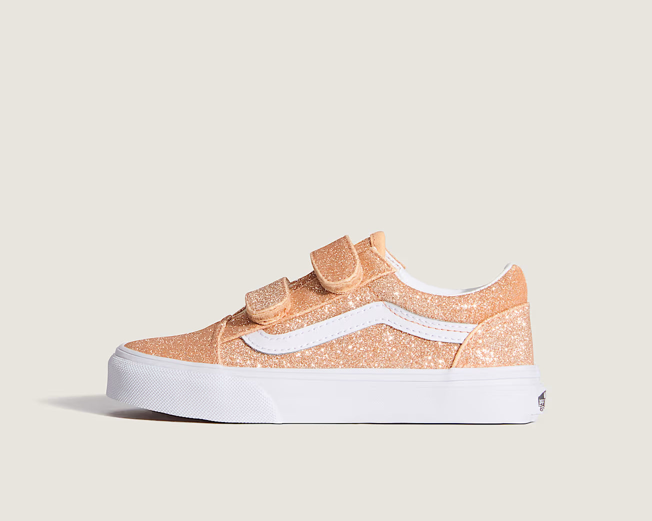 Vans Old Skool V παιδικά sneakers για κορίτσια VN000CYAFNL1 GLITTER Apricot Glow
