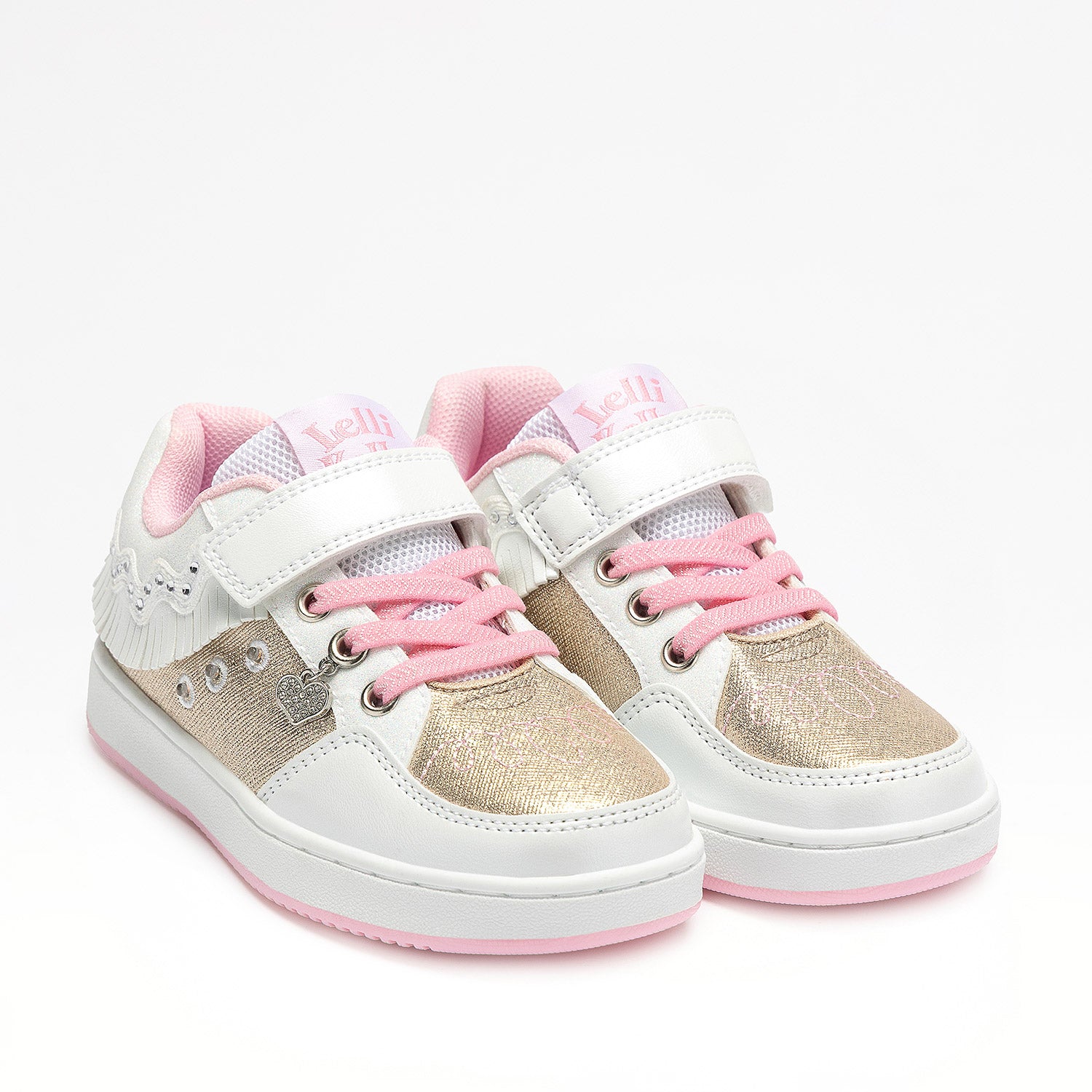 Lelli kelly παιδικά sneakers για κορίτσια Frangetta Mix Λευκό/Χρυσό LKAL8058 A00 BIOR