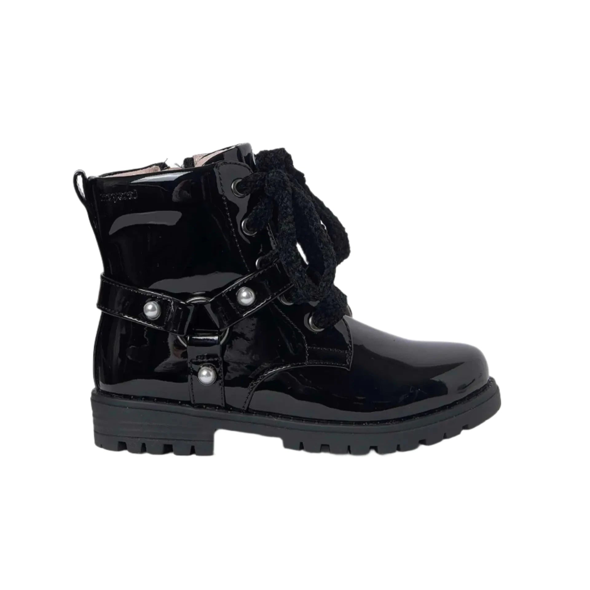 Mayoral παιδικό Biker λουστρίνι μποτάκι για κορίτσια 48479 070