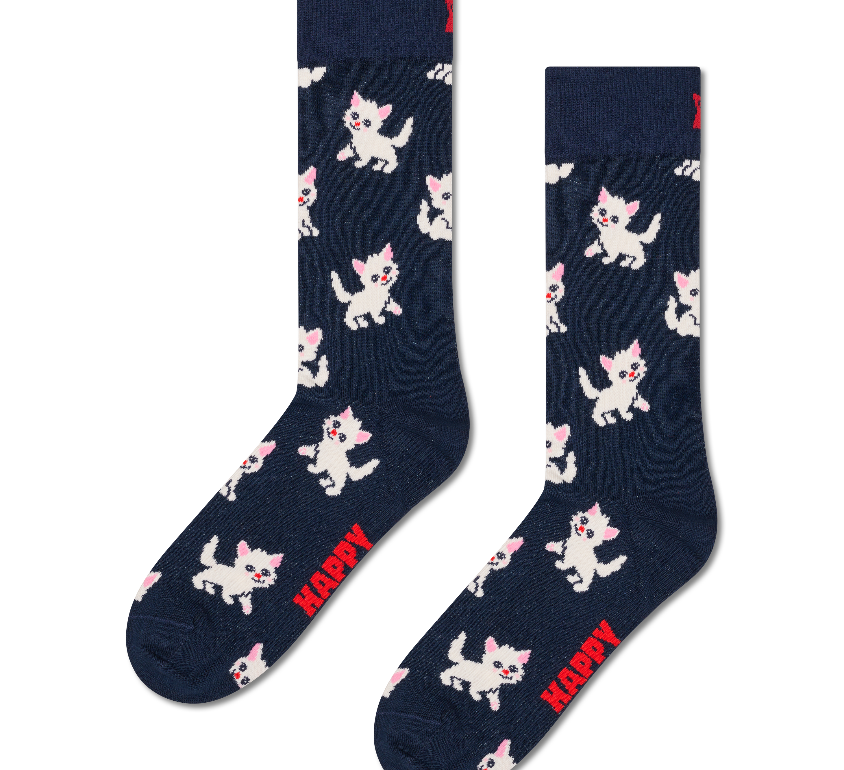 Happy Socks πολύχρωμες κάλτσες unisex Kitten Sock P003187 (36-40)