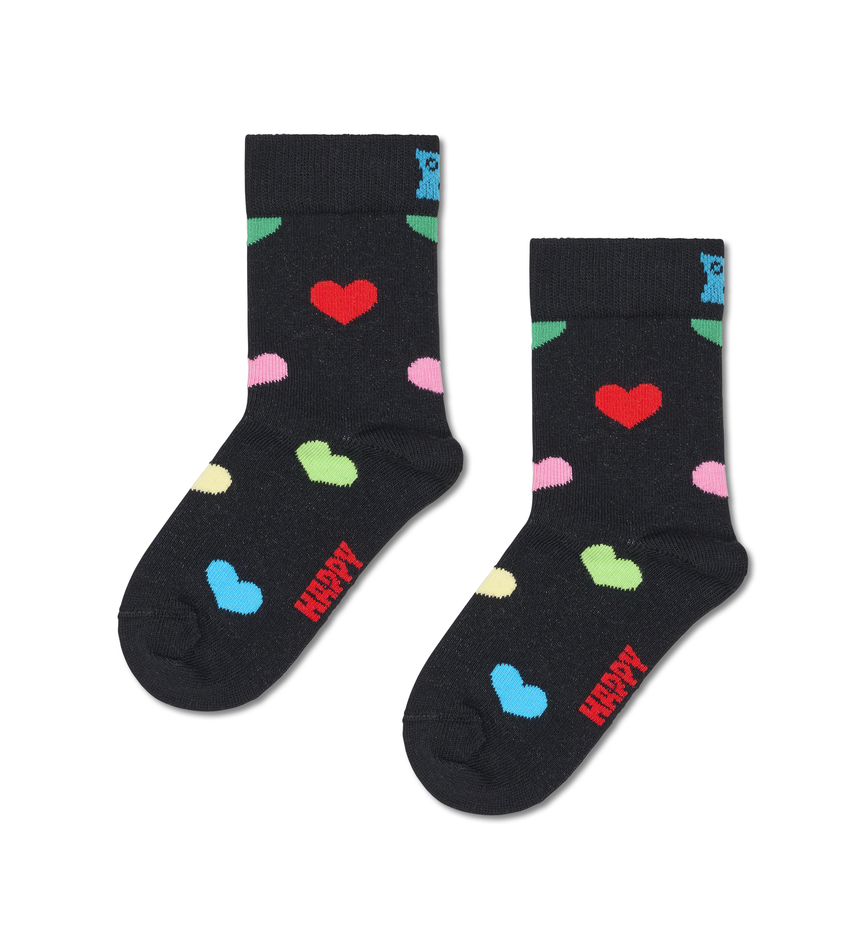 Happy Socks πολύχρωμες παιδικές κάλτσες unisex Heart In Heart Sock P003311