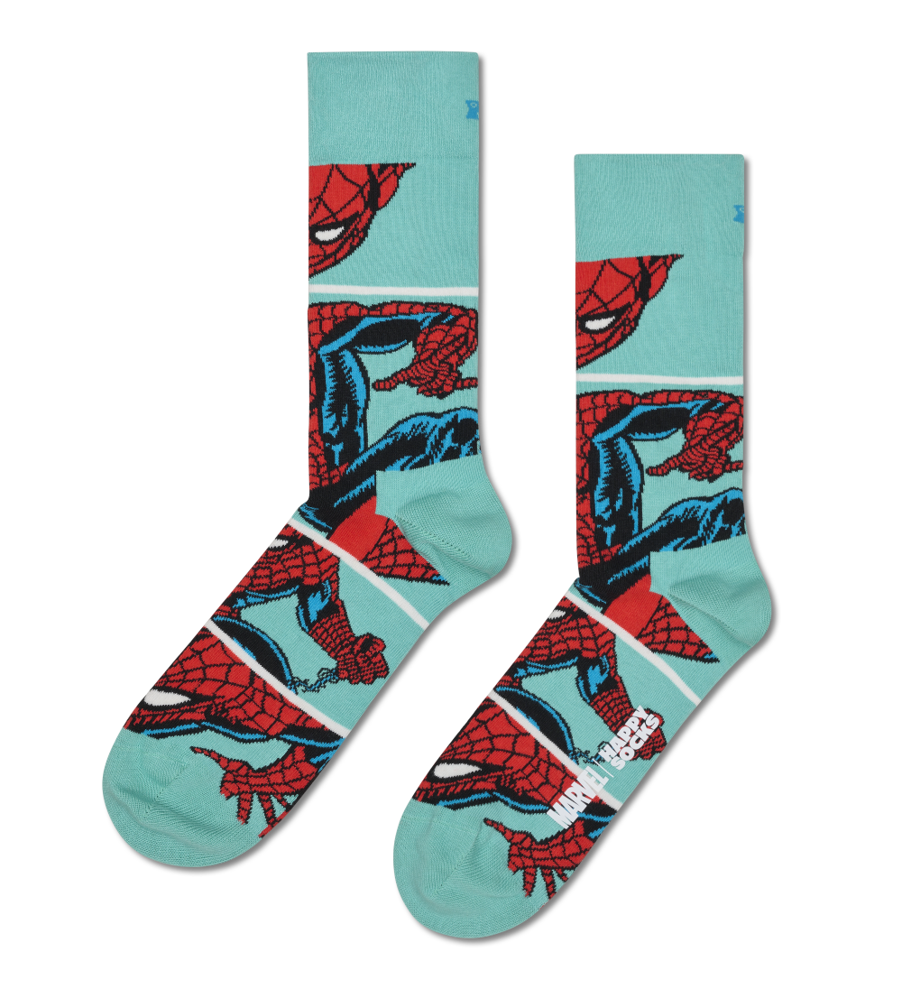 Happy Socks πολύχρωμες κάλτσες ενηλίκων (41-46) Spiderman P003610