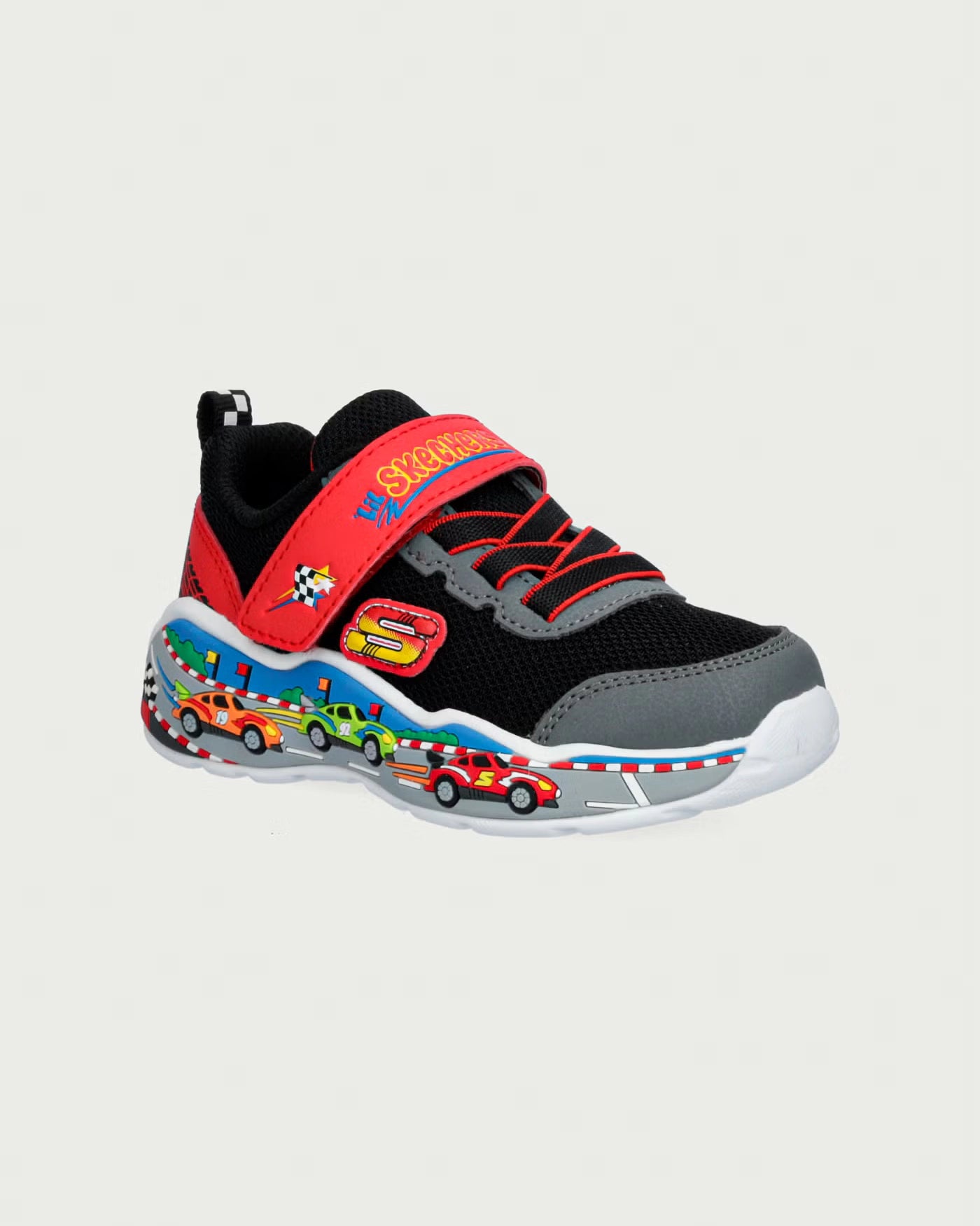 Skechers παιδικά αθλητικά παπούτσια για αγόρι Play Scene Black/Red 407312N/BKRD