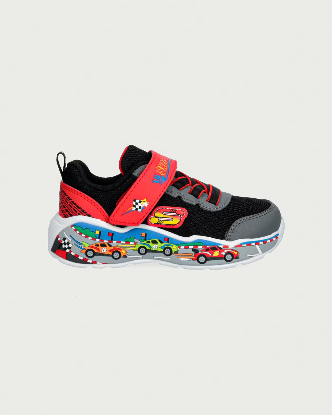 Skechers παιδικά αθλητικά παπούτσια για αγόρι Play Scene Black/Red 407312N/BKRD