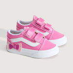 Vans Old Skool V Bow παιδικά sneakers για κορίτσια Φούξια VN000E9WFRQ1 (21-26)
