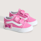 Vans Old Skool V Bow παιδικά sneakers για κορίτσια Φούξια VN000E9WFRQ1 (21-26)