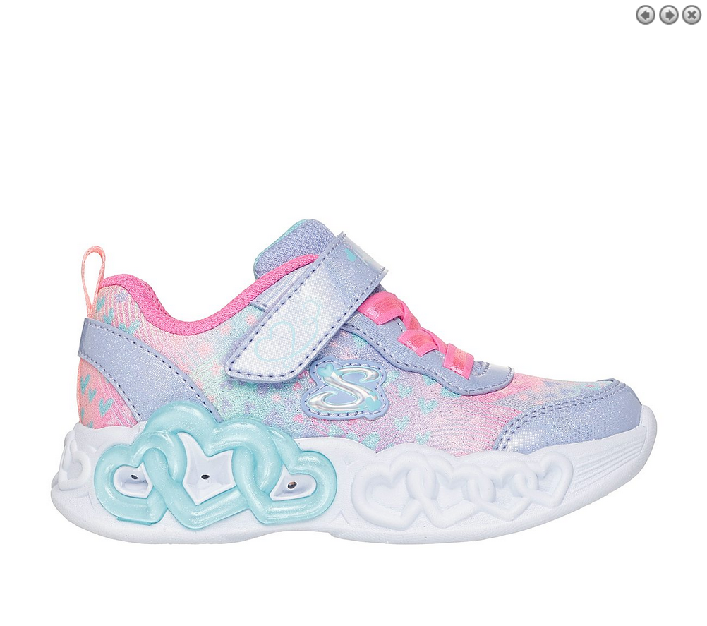 Skechers παιδικά αθλητικά παπούτσια με φωτάκια για κορίτσια 303261N/LVMT