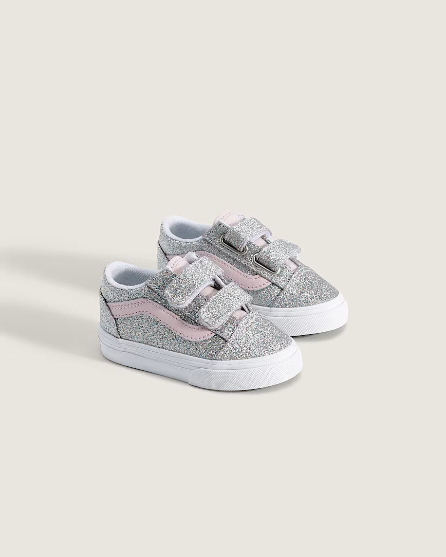 Vans Old Skool V παιδικά sneakers για κορίτσι Glitter VN000VB2HN31