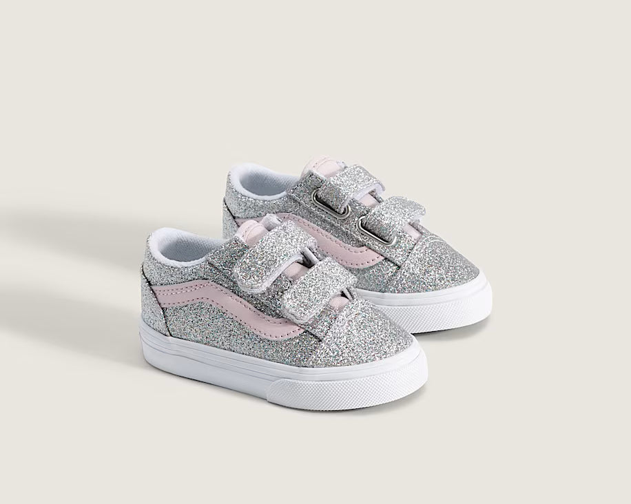 Vans Old Skool V παιδικά sneakers για κορίτσι Glitter VN000VB2HN31
