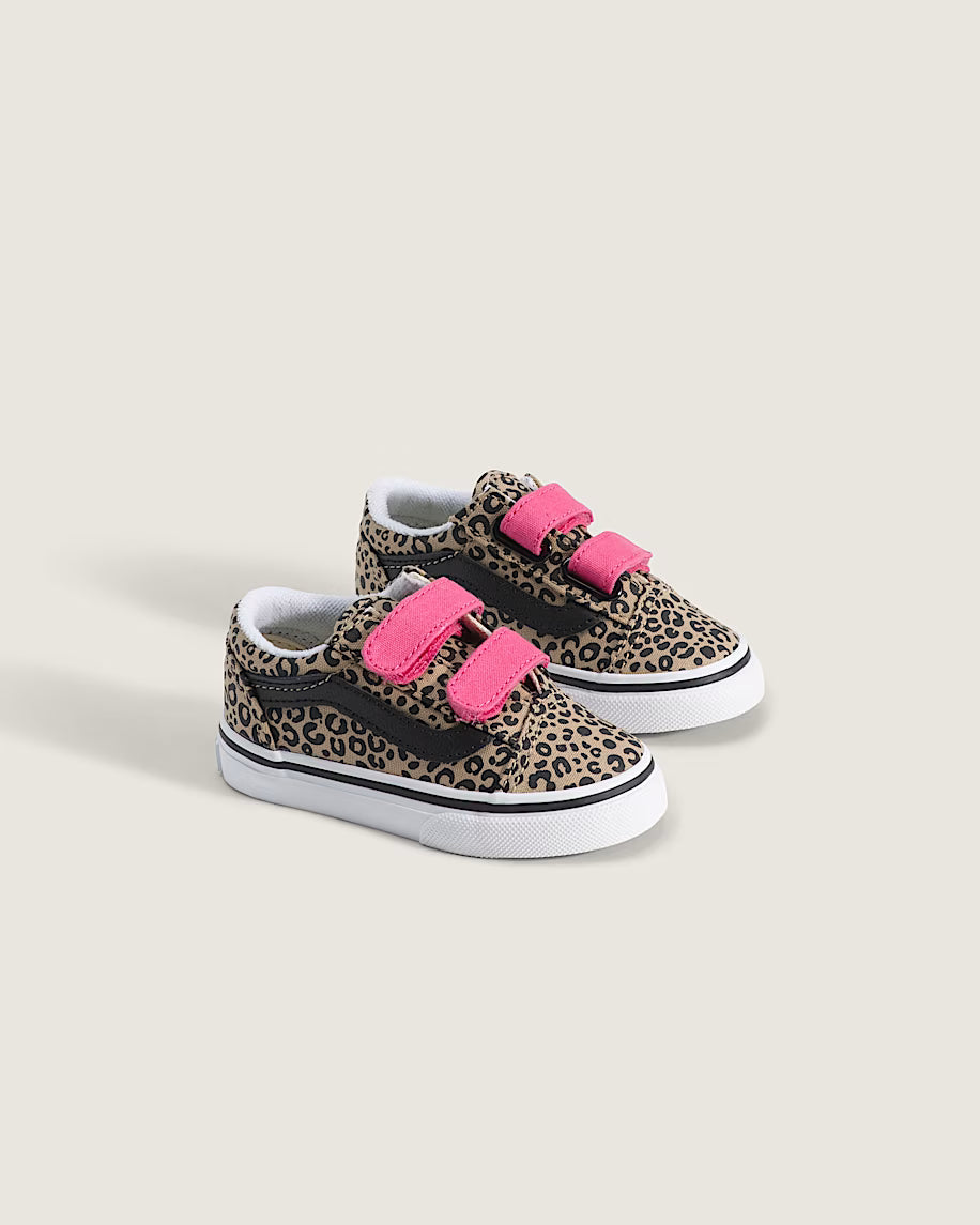 Vans παιδικά sneakers για κορίτσι Old Skool V LEOPARD POP Incense/Pink Velvet VN000VB2HO81