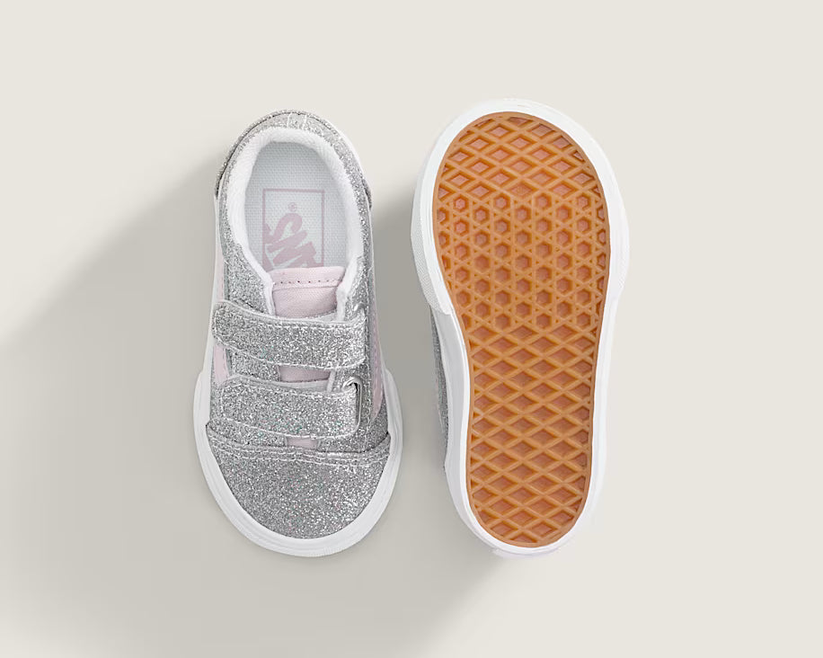 Vans Old Skool V παιδικά sneakers για κορίτσι Glitter VN000VB2HN31