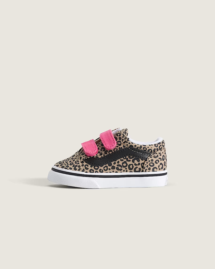 Vans παιδικά sneakers για κορίτσι Old Skool V LEOPARD POP Incense/Pink Velvet VN000VB2HO81