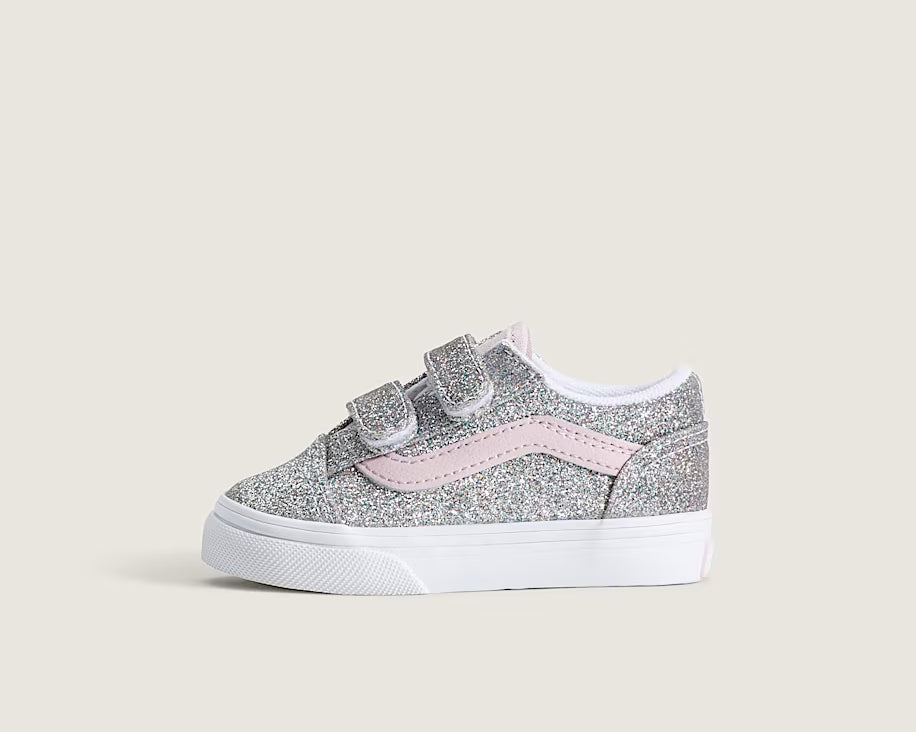 Vans Old Skool V παιδικά sneakers για κορίτσι Glitter VN000VB2HN31
