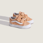 Vans Old Skool V παιδικά sneakers για κορίτσια GLITTER Apricot Glow VN000VAYFNL1