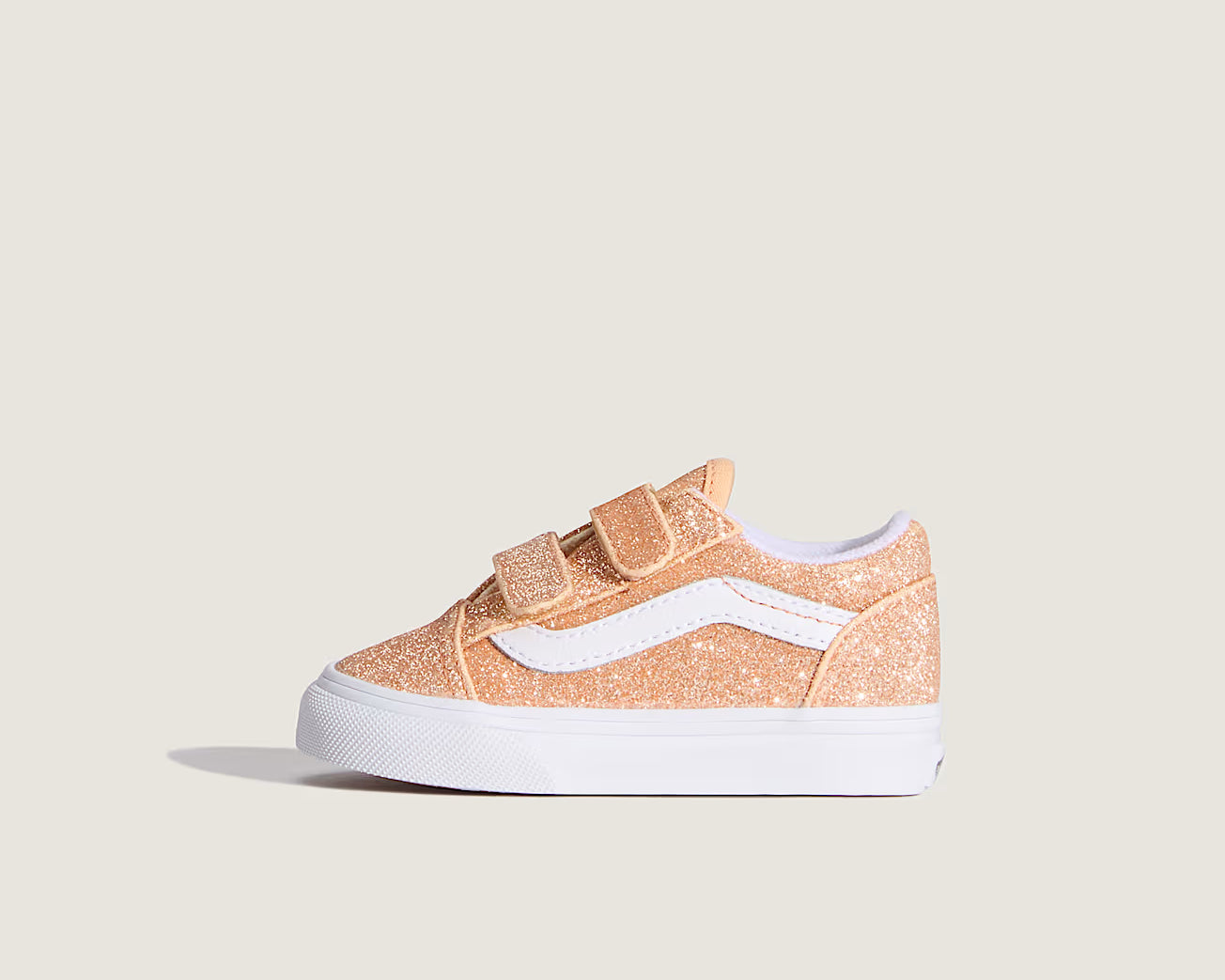 Vans Old Skool V παιδικά sneakers για κορίτσια GLITTER Apricot Glow VN000VAYFNL1