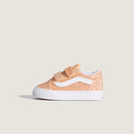 Vans Old Skool V παιδικά sneakers για κορίτσια GLITTER Apricot Glow VN000VAYFNL1