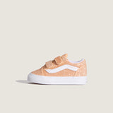 Vans Old Skool V παιδικά sneakers για κορίτσια GLITTER Apricot Glow VN000VAYFNL1