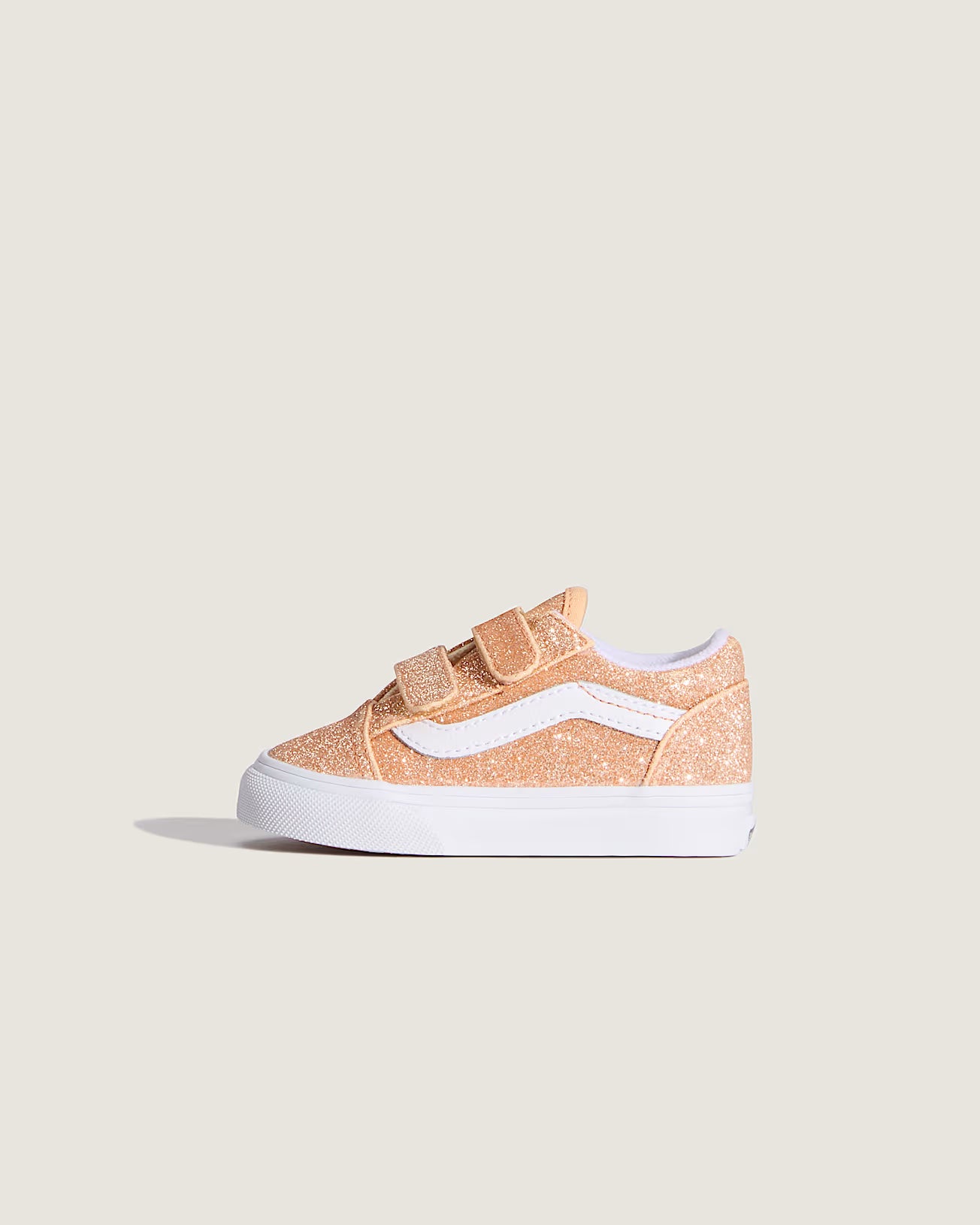 Vans Old Skool V παιδικά sneakers για κορίτσια GLITTER Apricot Glow VN000VAYFNL1