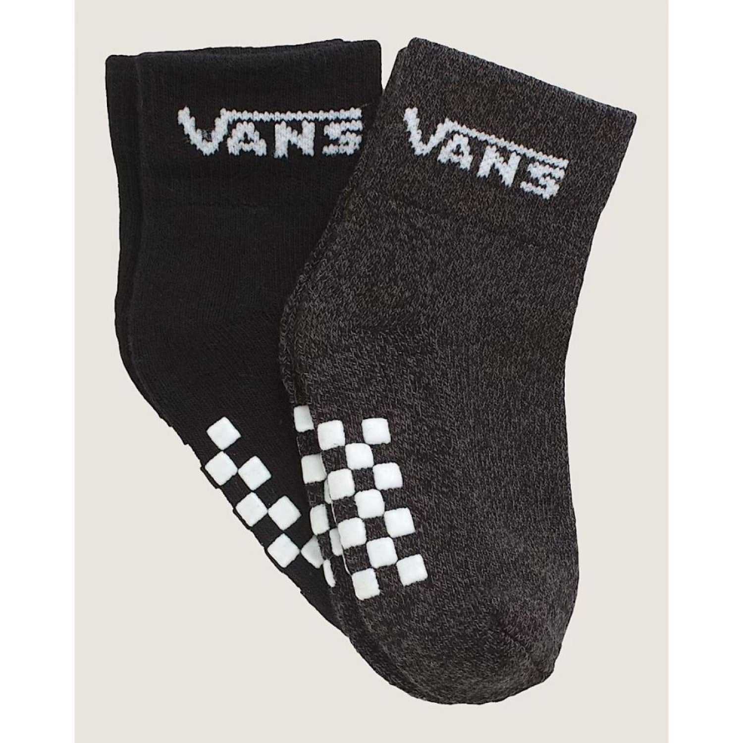 Vans Classic Crew παιδικές κάλτσες με σιλικόνη σετ 2 ζεύγη VN000Q97BLK1
