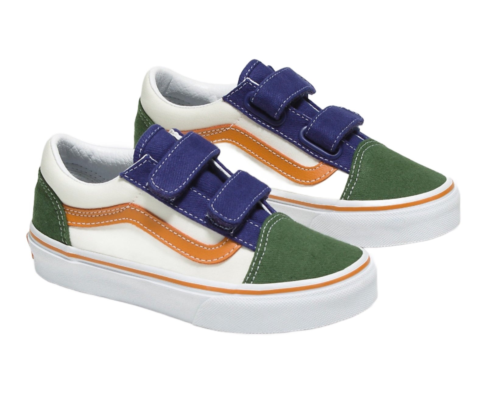 Vans Old Skool V παιδικά sneakers αγόρι/κορίτσι Twill Block Multi VN0A38HD6GL1